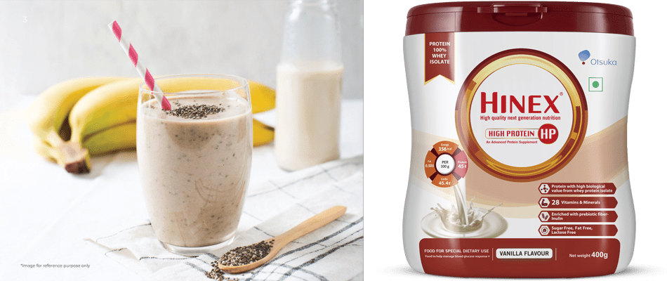 Banana ragi chia seeds shake